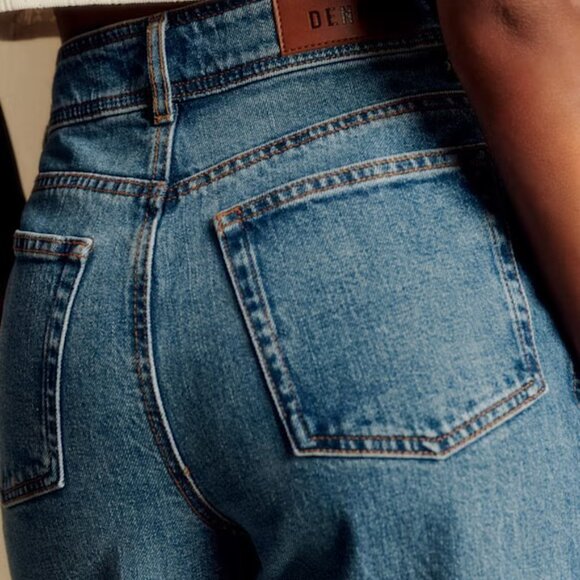 Sezane Le Crop Denim Blue - Size 8 - Picture 3 of 10